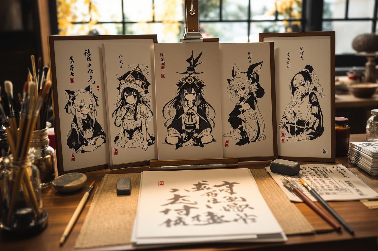 《剑心问道》× 知名国风画师联名企划公开 - 恋爱漫画